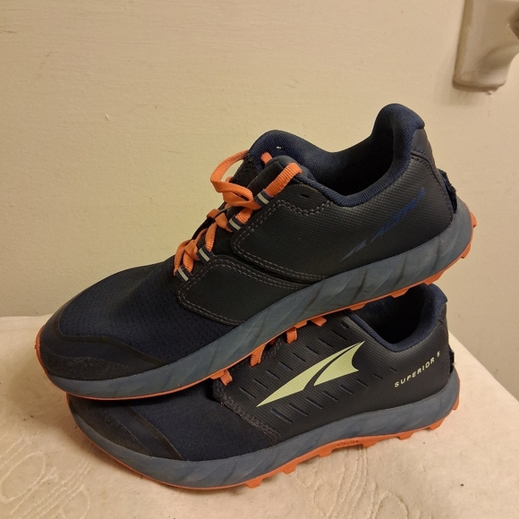 Women's ALTRA SUPERIOR 5 Navy and Orange Athletic Shoes size 7.5 - Picture 7 of 16